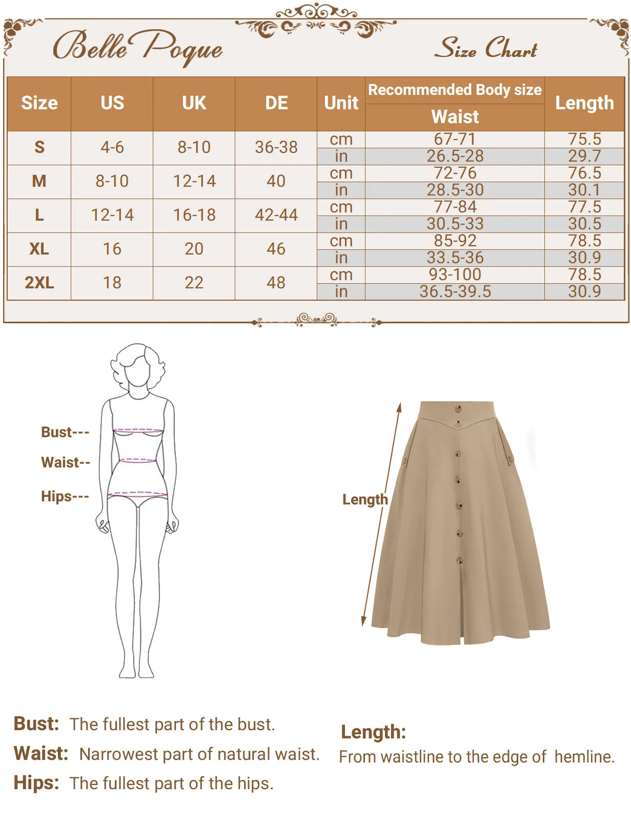 Vintage A-Line Skirt Midi Skirt Casual Skirt High Waisted Midi Party Skirt Basic A-Line Skirt